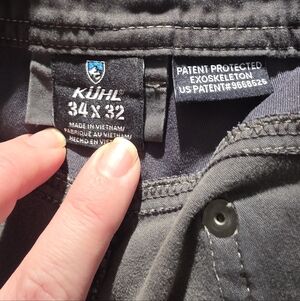 KÜHL Men's Pants 34x32 in Charcoal Gray